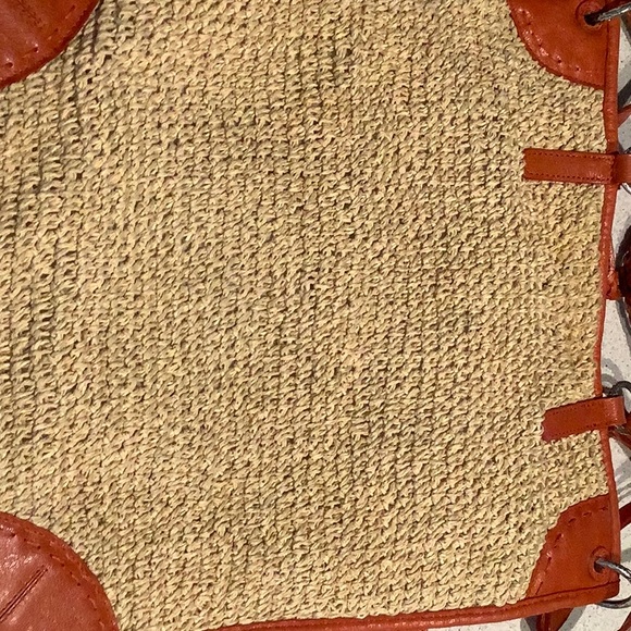 Vintage Brighton Raffia Peace Heart Shoulder Bag - Picture 2 of 7